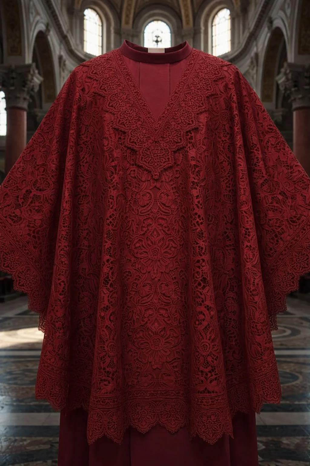 Roman style Lace surplice chasuble vestment Messgewand cotta - image 4