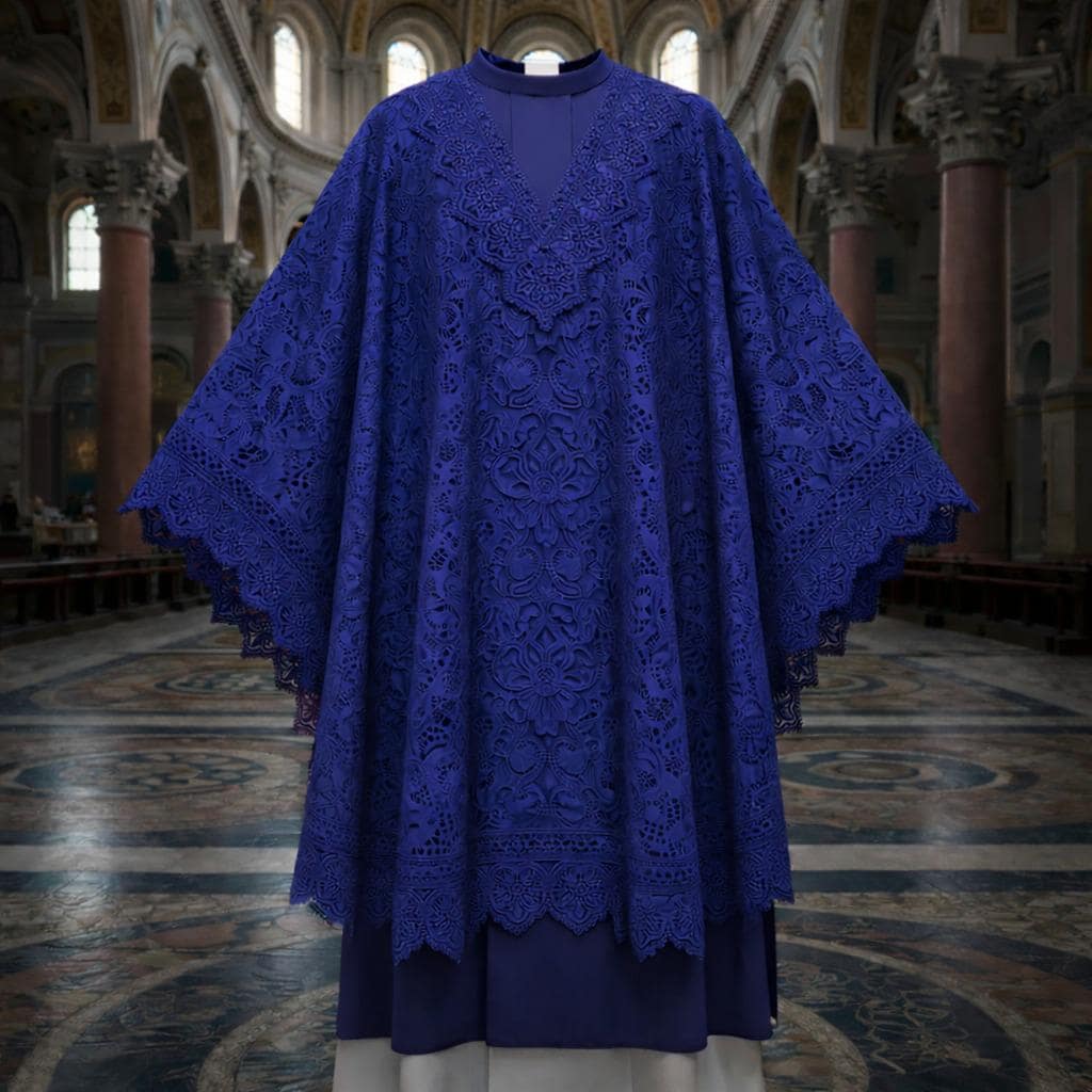 Roman style Lace surplice chasuble vestment Messgewand cotta - image 7
