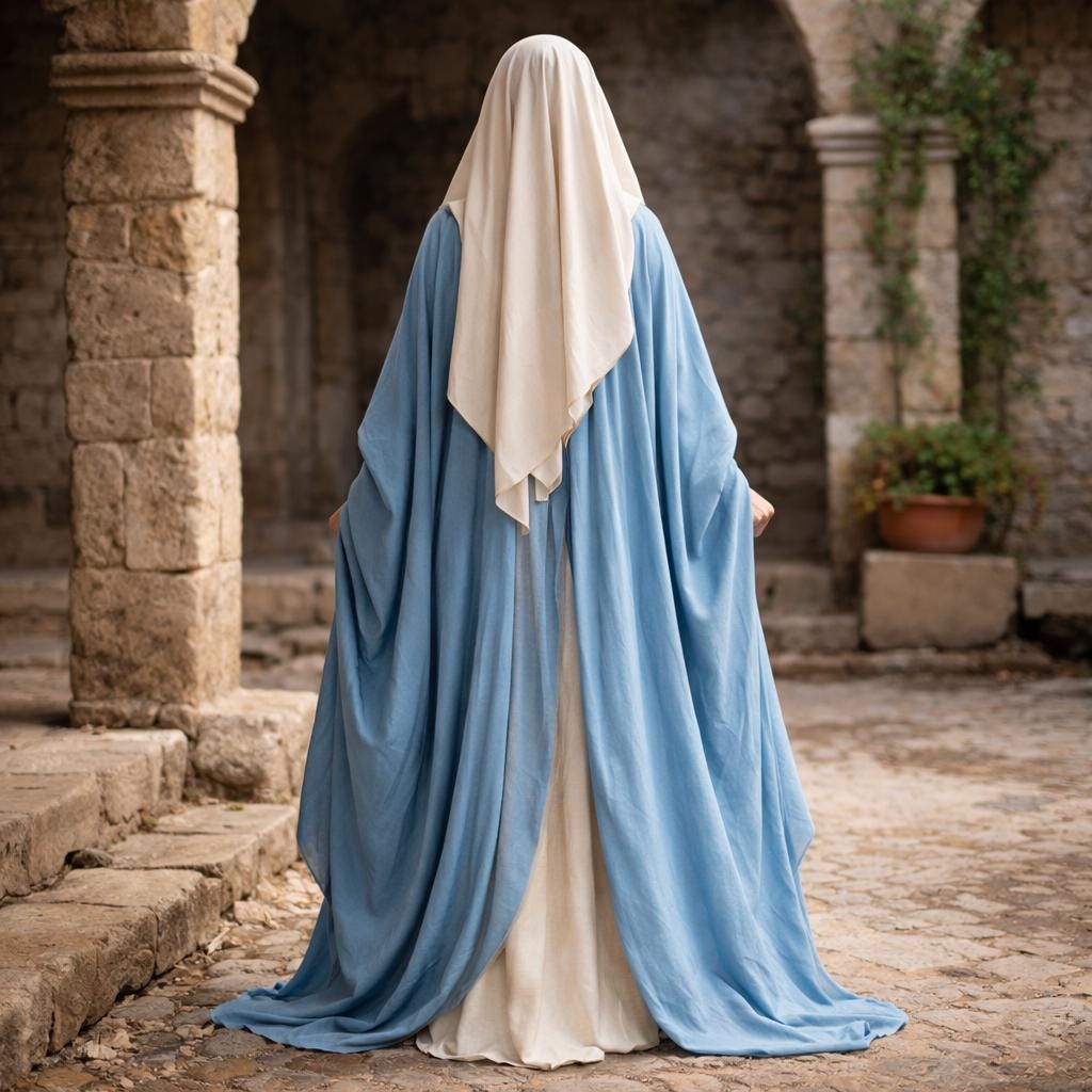 Biblical Inspired Women's Robe Dress | Modest Mary Costume, Medieval Gown,Nun dress - image 2