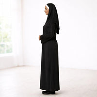 Black Clergy Cassock – Roman Church Liturgical Robe for Priest (Father), Christmas Church Attire - image 4