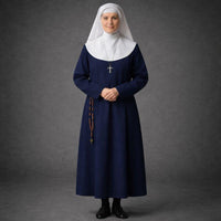 Women's Nun Dress - Custom Black Clergy Cassock, Religious Garment