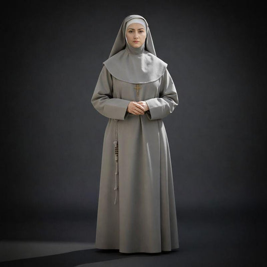 Handmade Nun Habit – Custom Roman Cassock, Liturgical Vestment