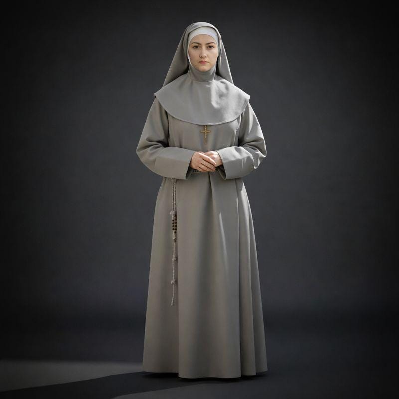 Handmade Nun Habit – Custom Roman Cassock, Liturgical Vestment