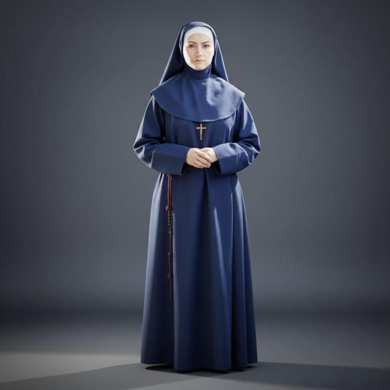Handmade Nun Dress - Custom Roman Cassock, Liturgical Vestment - image 5