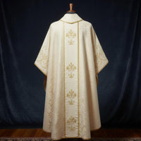 Gold damask chasuble vestments - image 4
