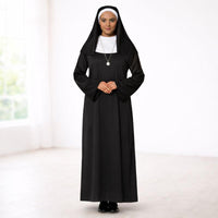 Black Clergy Cassock – Roman Church Liturgical Robe for Priest (Father), Christmas Church Attire