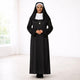 Black Clergy Cassock – Roman Church Liturgical Robe for Priest (Father), Christmas Church Attire