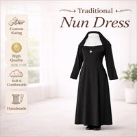 Black Clergy Cassock – Roman Church Liturgical Robe for Priest (Father), Christmas Church Attire - image 5
