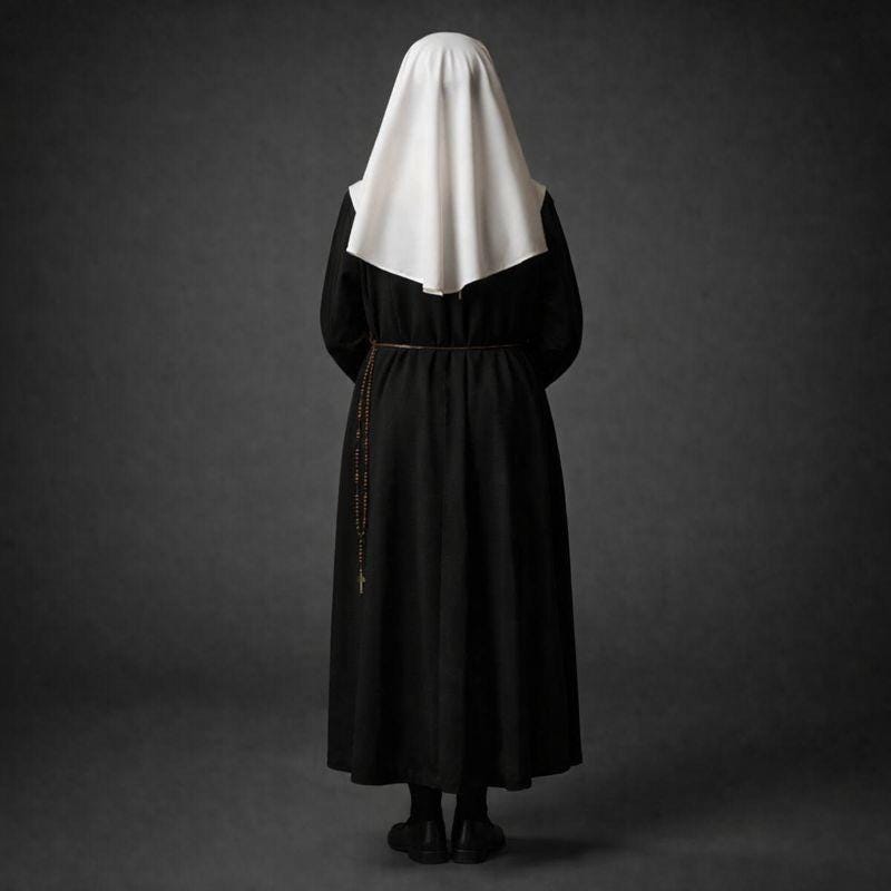 Women's Nun Dress - Custom Black Clergy Cassock, Religious Garment - image 3