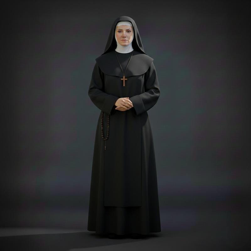Handmade Nun Dress - Custom Roman Cassock, Liturgical Vestment - image 3
