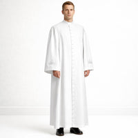 Black Roman Catholic Cassock for Men – Traditional Clergy Priest Robe – Liturgical Church Soutane Vestment - image 6