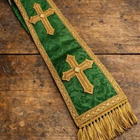 Handwoven Clergy Stole | Fair Trade Priest Sash | Religious Garment & Liturgical Attire | Elegant Pastoral Vestment - image 2