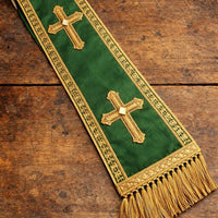 Handwoven Clergy Stole | Fair Trade Priest Sash | Religious Garment & Liturgical Attire | Elegant Pastoral Vestment - image 3