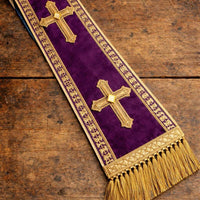Handwoven Clergy Stole | Fair Trade Priest Sash | Religious Garment & Liturgical Attire | Elegant Pastoral Vestment - image 4