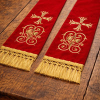 Clergy Stole | Fair Trade Priest Sash | Religious Garment & Liturgical Attire | Elegant Pastoral Vestment - image 2
