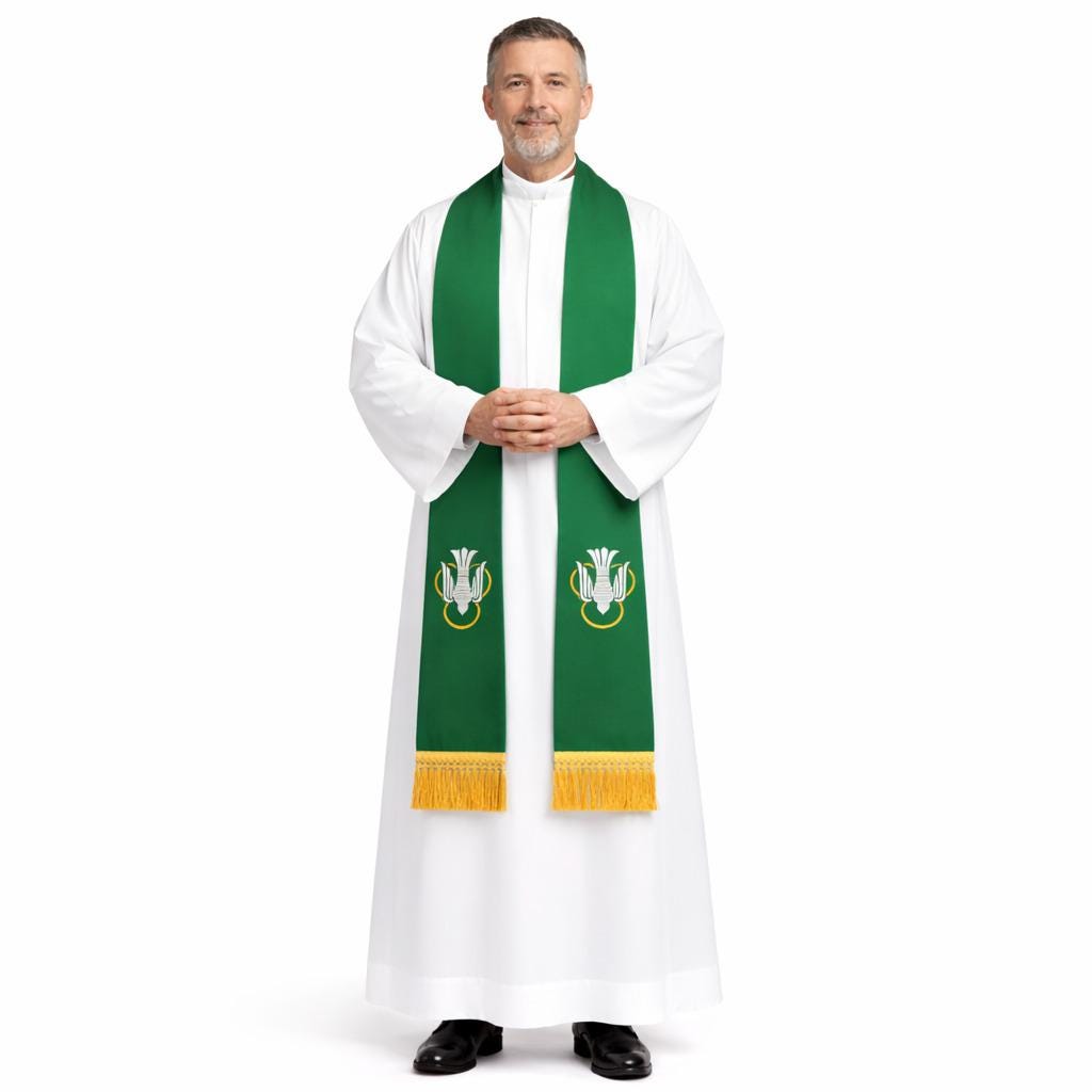 Roman Cassock Soutane | Custom Clergy Robe With cinctur Priest Vestment - image 3