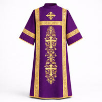 Black and Silver Roman Cassock Soutane | Custom Clergy Robe With cinctur Priest Vestment - image 4