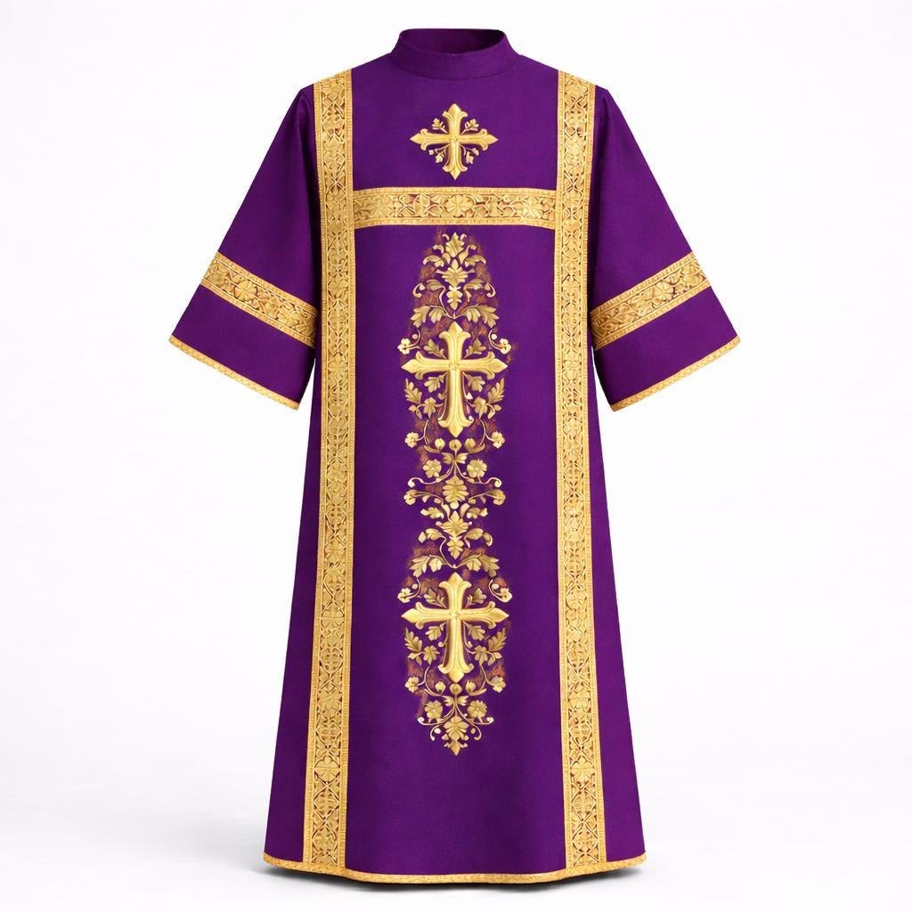 Black and Silver Roman Cassock Soutane | Custom Clergy Robe With cinctur Priest Vestment - image 4