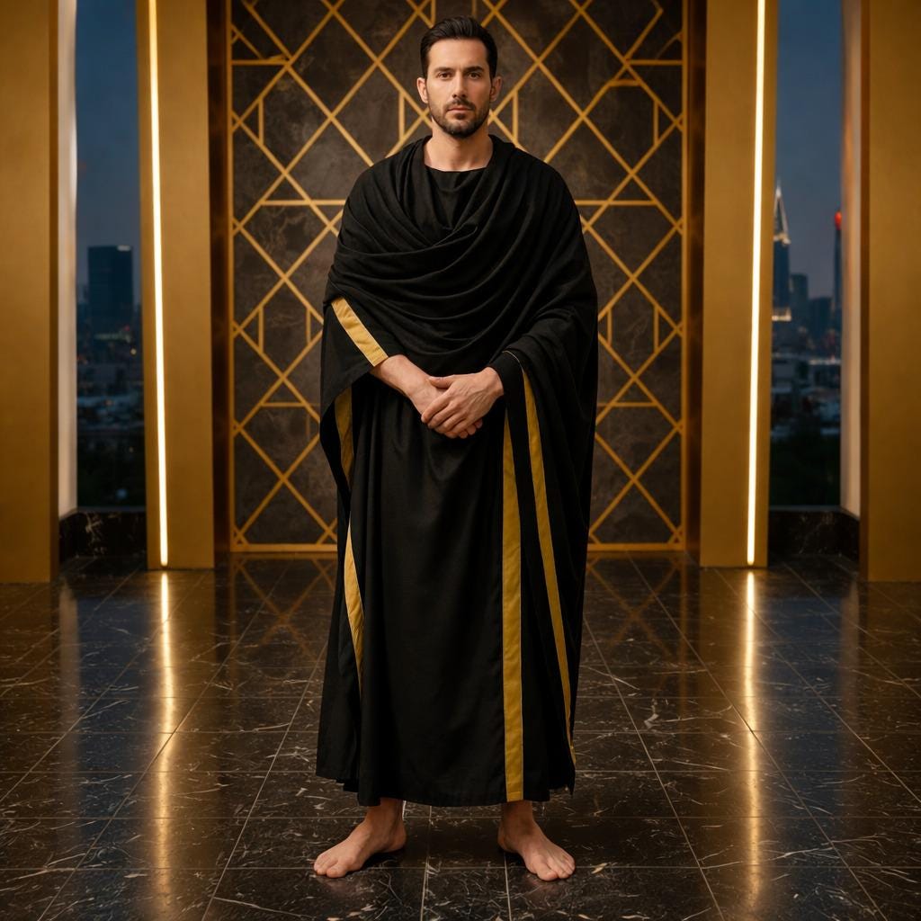 Gold Roman Toga, Greek Republic Style Costume, Themed Events - image 5