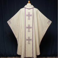 Gold damask chasuble vestments - image 6