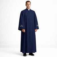 Black Roman Catholic Cassock for Men – Traditional Clergy Priest Robe – Liturgical Church Soutane Vestment - image 5