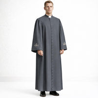Black Roman Catholic Cassock for Men – Traditional Clergy Priest Robe – Liturgical Church Soutane Vestment - image 8