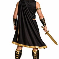 Black Men’s Roman Senator Toga – Classical Ancient Rome Costume, Historical Draped Garment - image 5