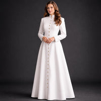 Purple Roman Cassock Soutane | Custom Clergy Robe with Cinctur Priest Vestment - image 2