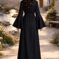 Black Clergy Robe for Women | Modest Bell Sleeve Religious Gown Christian Outfit - image 4