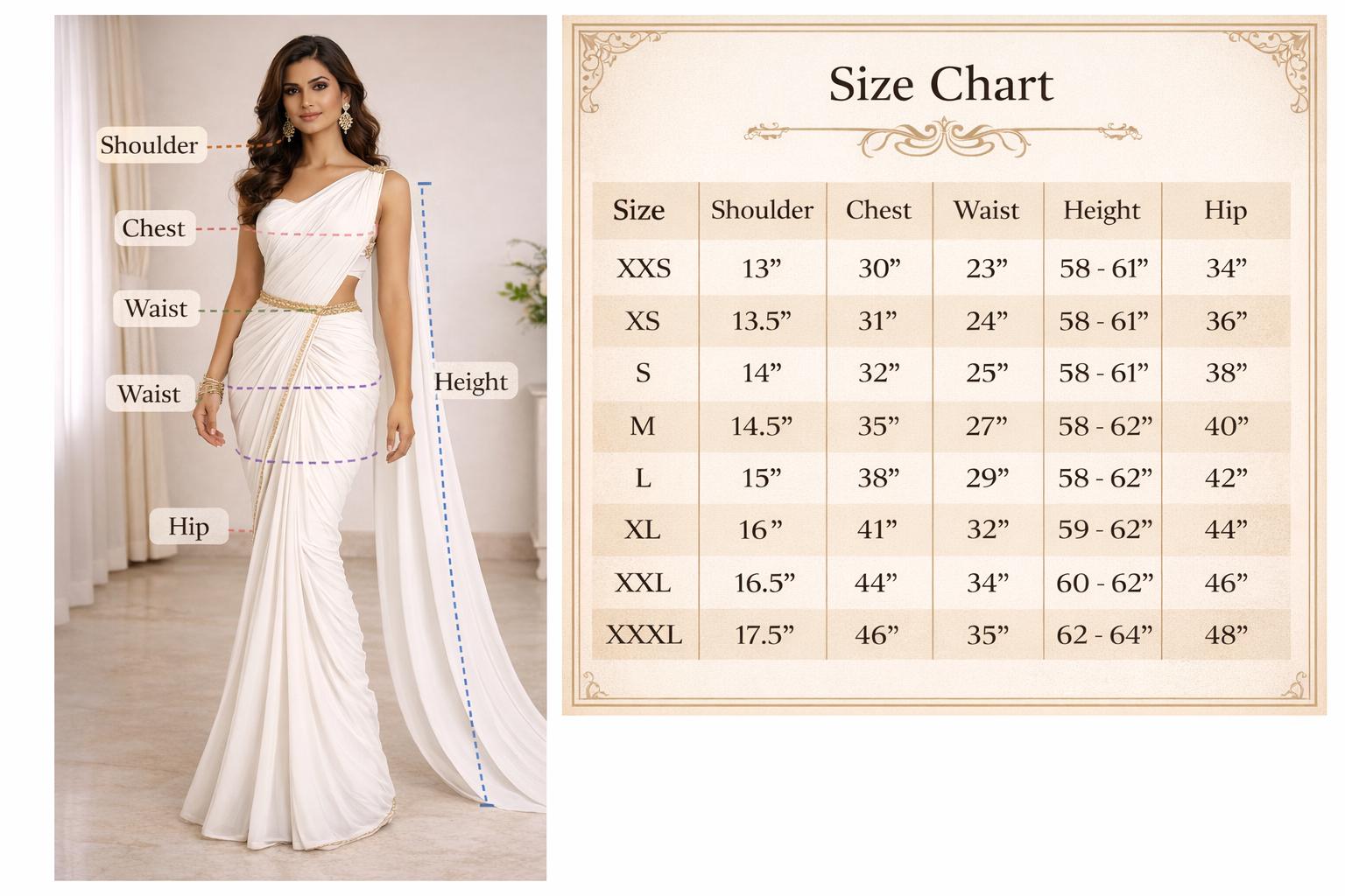 Women's Roman Senator Toga Saree | White Draped Costume with belt - image 2