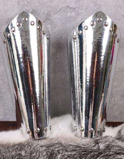 Gold Armor Bracers: Medieval Viking Faux Leather Arm Guards for Cosplay - image 7