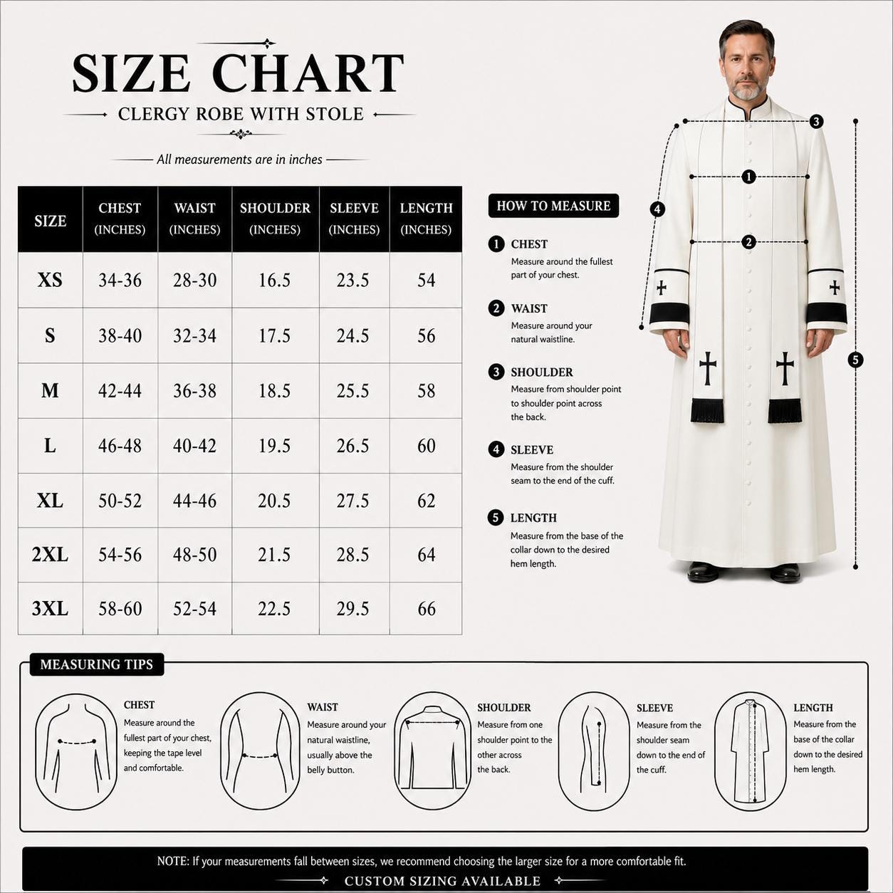 White Roman Cassock Soutane | Custom Clergy Robe With cinctur Priest Vestment - image 4