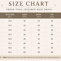 Greek Goddess Inspired White Georgette Maxi Toga Dress with Gold Greek Key Border  Costume - image 4