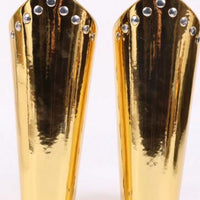 Gold Armor Bracers: Medieval Viking Faux Leather Arm Guards for Cosplay - image 5