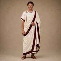 Couple Roman Toga & Saree Costume Set, Ancient Rome Cosplay Outfit - image 7